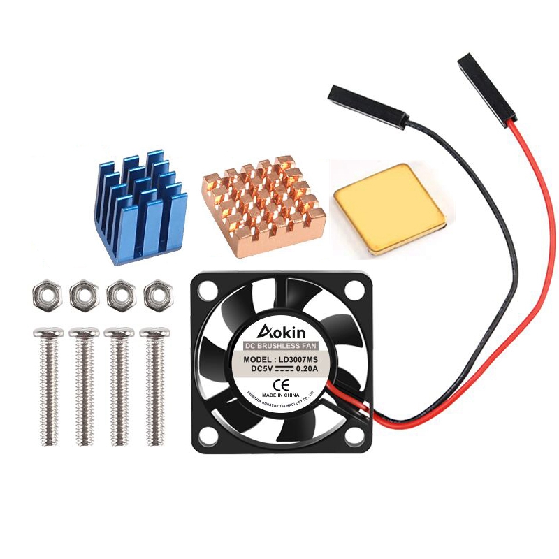 Turing Pi 2 - 5v/3.3v冷却ファンネジで + ヒートシンク1アルミ2銅とラズベリーパイ3/パイ2モデルb rpiはb +
