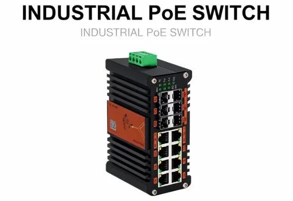 Managed Gigabit Poe Switch 8 Port 802.3At - 産業用L2+マネージドPoEスイッチ、8ポート10G SFP+、4ポートギガビットSFP、802.3at規格、240W、IPカメラネットワーク用